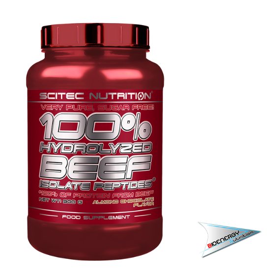 SciTec-100% HYDROLIZED BEEF ISOLATED PEPTIDES  900 gr. Cioccolato Mandorle  